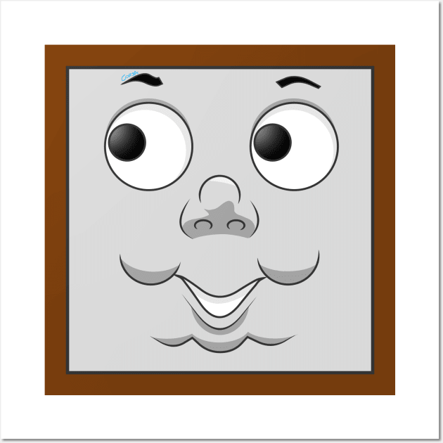 Toby happy face Wall Art by corzamoon